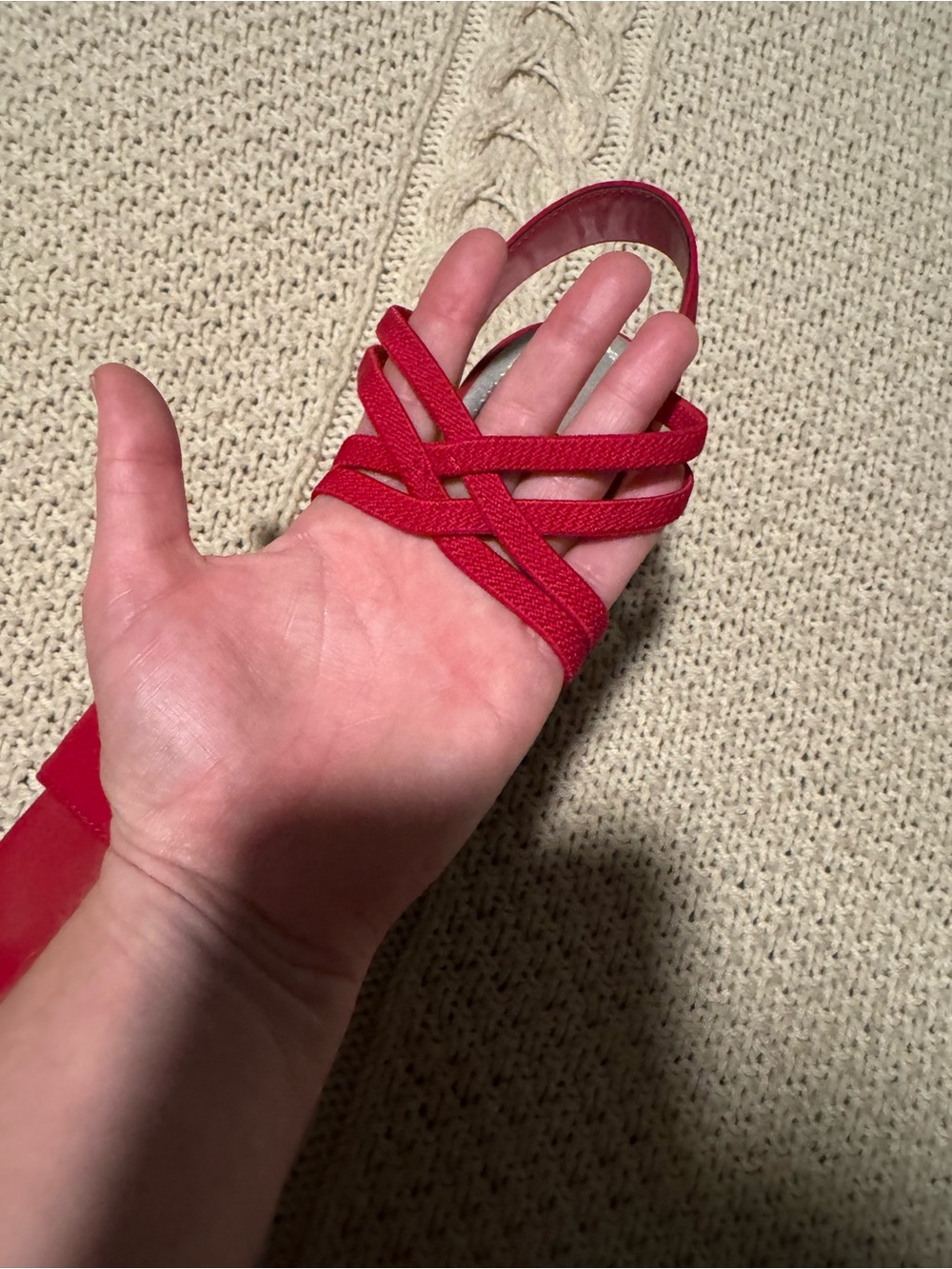 Impo Crimson Strappy Slingback Wedge Heels - Picture 7 of 9